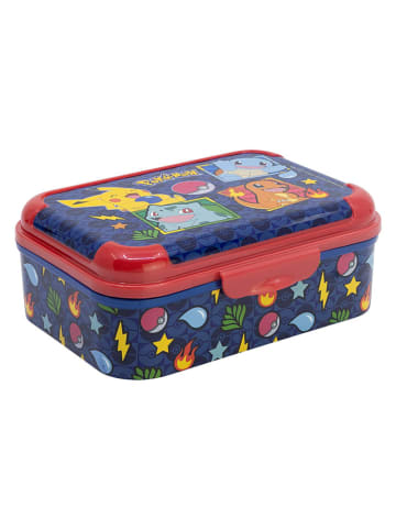 Stor Lunchbox "Pokemon" in Dunkelblau - (B)17 x (H)13,5 x (T)6,2 cm