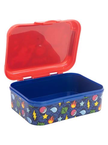 Stor Lunchbox "Pokemon" in Dunkelblau - (B)17 x (H)13,5 x (T)6,2 cm