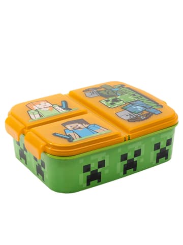 Minecraft Pojemnik "Minecraft" w kolorze pomarańczowym na lunch - 18 x 13,5 x 5,5 cm