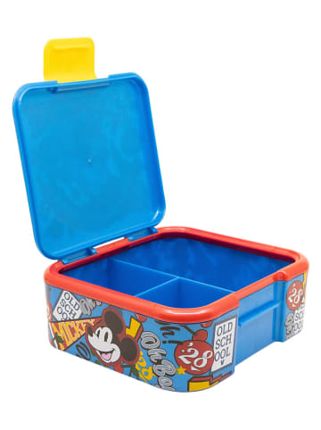 Stor Lunchbox "Mickey" in Blau - (B)18 x (H)16 x (T)6,2 cm
