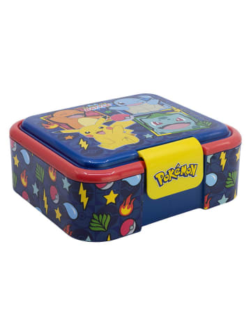 Stor Pojemnik "Pokemon" w kolorze niebieskim na lunch - 18 x 16 x 6,2 cm