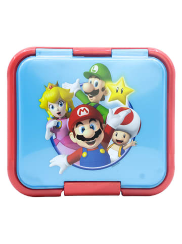 Stor Pojemnik "Super Mario" w kolorze błękitnym na lunch - 18 x 16 x 6,2 cm