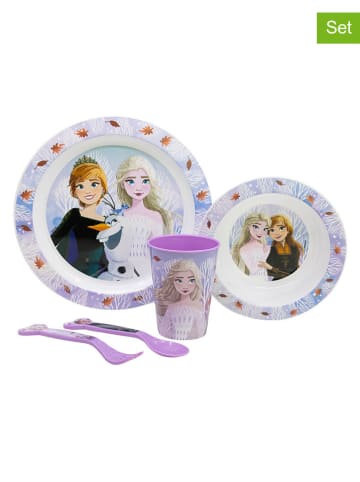 Stor 5tlg. Geschirr-Set "Frozen" in Lila