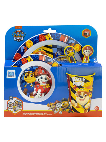 Stor 5-częściowy zestaw naczyń "Paw Patrol" w kolorze granatowym
