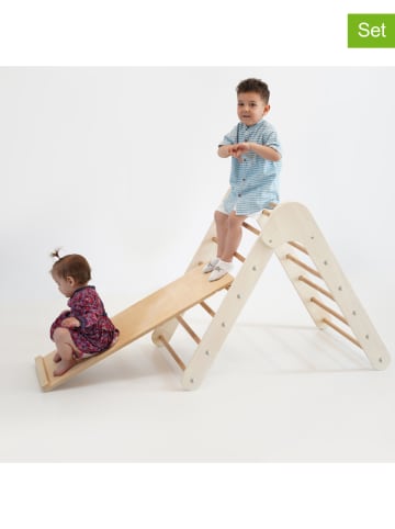 Woody Kids Drabinka z platformą - 65 x 65 x 85 cm - 3+