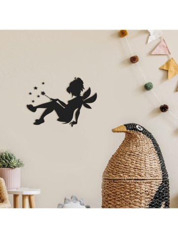 hippodino Wanddekor in Schwarz - (B)50 x (H)40 cm