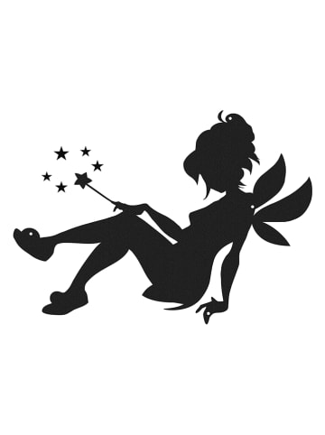 hippodino Wanddecoratie zwart - (B)50 x (H)40 cm