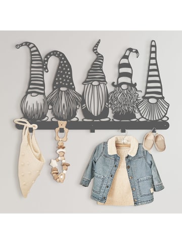 Woody Kids Wandgarderobe in Anthrazit - (L)85 x (B)50 cm