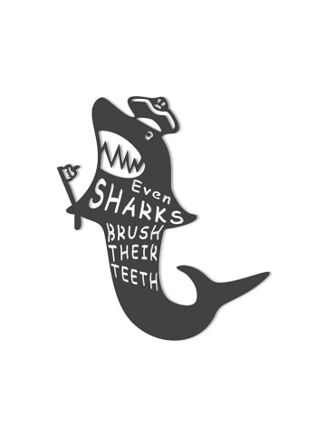 Woody Kids Wanddecoratie zwart - (B)35 x (H)40 cm