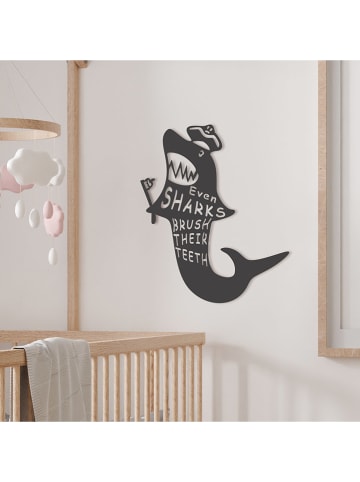 Woody Kids Wanddecoratie zwart - (B)35 x (H)40 cm