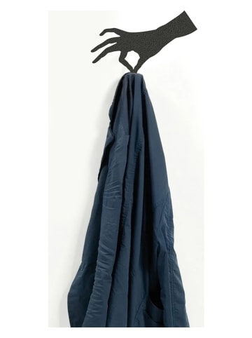 hippodino Wandgarderobe in Schwarz - (B)20 x (H)12 cm