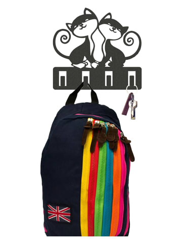 hippodino Wandgarderobe in Schwarz - (B)40 x (H)40 cm