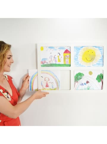 Woody Kids Bilderrahmen in Weiß - (L)65 x (B)47 cm