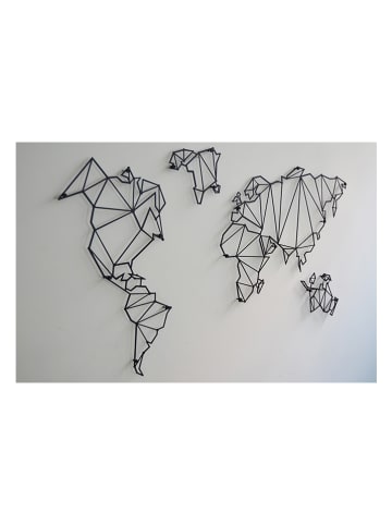 hippodino Wanddekor in Schwarz - (B)100 x (H)60 cm