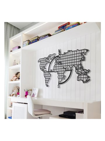 hippodino Wanddekor in Schwarz - (B)100 x (H)57 cm