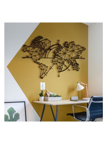 hippodino Wanddekor in Schwarz - (B)100 x (H)60 cm