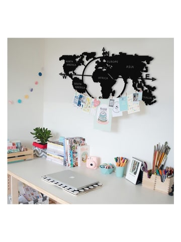 hippodino Wanddekor in Schwarz - (B)100 x (H)56 cm