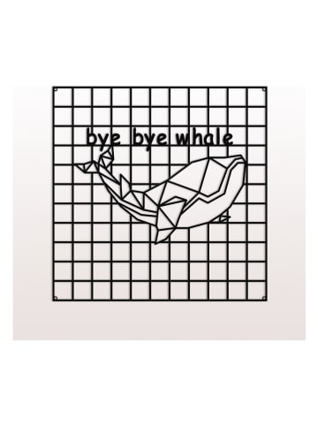 hippodino Dekoracja ścienna w kolorze czarnym - 50 x 50 cm