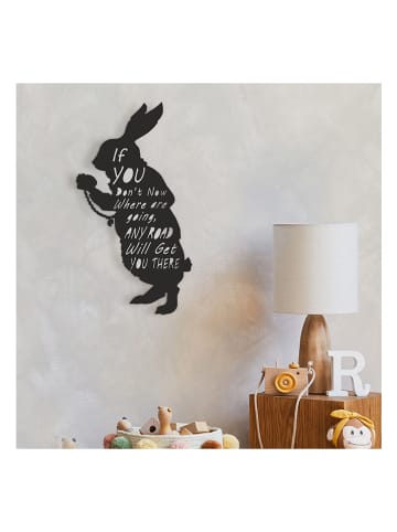 hippodino Wanddecoratie zwart - (B)27 x (H)50 cm