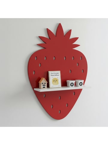 Woody Kids Wandmeubel rood/wit - (B) 33 x (H) 35 x (D) 10 cm