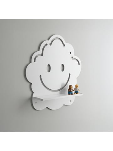 Woody Kids Wandregal in Weiß - (B) 33 x (H) 35 x (T) 10 cm