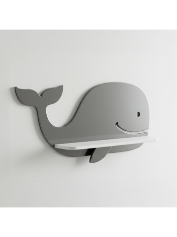 Woody Kids Wandmeubel grijs/wit - (B) 33 x (H) 25 x (D) 10 cm