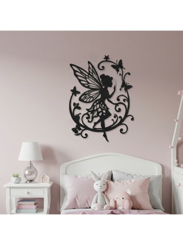 Woody Kids Wanddekoration in Schwarz - (B)33 x (H)33 cm