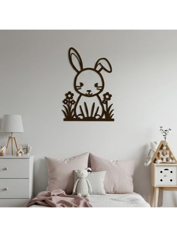 Woody Kids Wanddekoration in Schwarz - (B)33 x (H)28 cm