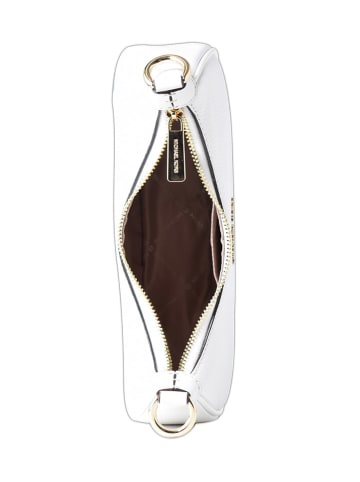 Michael Kors Leren schoudertas wit - (B)24 x (H)17 x (D)6 cm