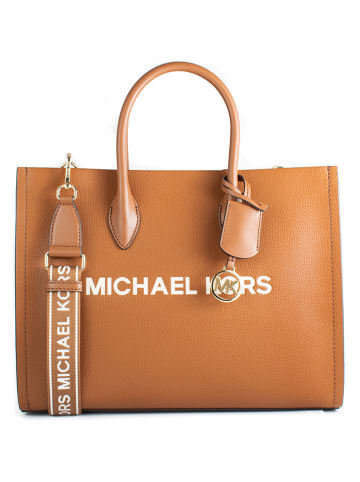 Michael Kors Leder-Henkeltasche in Hellbraun - (B)35 x (H)27 x (T)11 cm