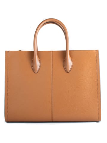 Michael Kors Skórzana torebka w kolorze jasnobrązowym - 35 x 27 x 11 cm