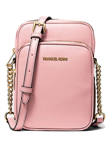 Michael Kors Leder-Umhängetasche in Rosa - (B)15 x (H)20 x (T)7 cm