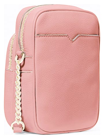 Michael Kors Skórzana torebka w kolorze jasnoróżowym - 15 x 20 x 7 cm