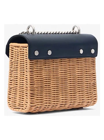 Michael Kors Schoudertas lichtbruin/donkerblauw - (B)21 x (H)18 x (D)7 cm
