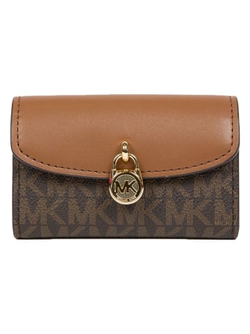 Michael Kors Portemonnee bruin/lichtbruin - (B)12 x (H)8 x (D)4 cm