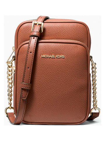 Michael Kors Leder-Umhängetasche in Hellbraun - (B)15 x (H)20 x (T)7 cm