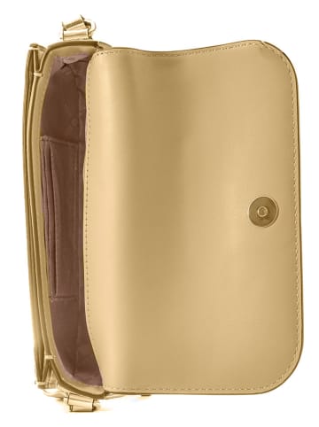 Michael Kors Skórzana torebka w kolorze złotym - 21 x 12 x 5 cm
