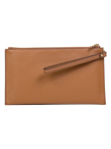 Michael Kors Skórzana kopertówka w kolorze karmelowym - 25 x 10 x 1 cm