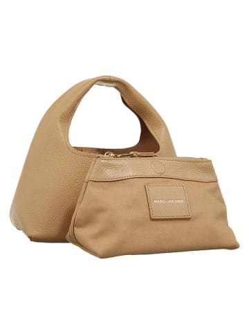 Marc Jacobs Leder-Henkeltasche in Beige - (H)14 cm