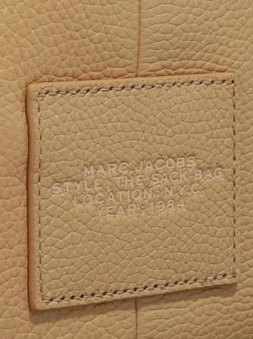 Marc Jacobs Skórzana torebka w kolorze beżowym - wys. 14 cm
