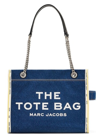 Marc Jacobs Leren schoudertas donkerblauw - (B)34 x (H)27 x (D)15 cm