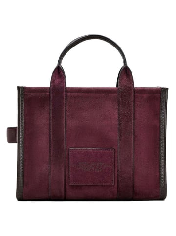 Marc Jacobs Skórzana torebka w kolorze fioletowym - 33 x 26 x 15 cm