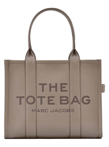 Marc Jacobs Skórzany shopper bag w kolorze szarobrązowym - 42 x 34 x 16 cm