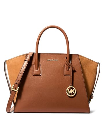 Michael Kors Leder-Henkeltasche in Camel - (B)42 x (H)24 x (T)16 cm