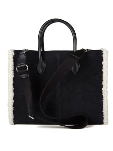 Michael Kors Skórzana torebka w kolorze czarnym - 35 x 27 x 12 cm