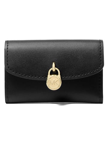 Michael Kors Leder-Geldbörse in Schwarz - (B)11 x (H)7 x (T)3 cm