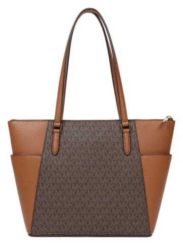 Michael Kors Schultertasche in Hellbraun/ Braun - (B)38 x (H)25 x (T)12 cm