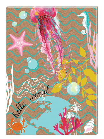 moses. 2er-Set: Notizhefte "Lovely Planet" in Bunt - DIN A5