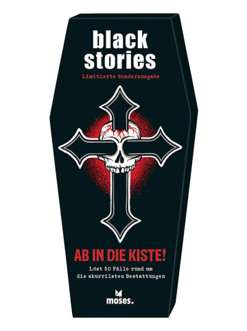 moses. Kartenspiel "black stories - Ab in die Kiste!" - ab 12 Jahren