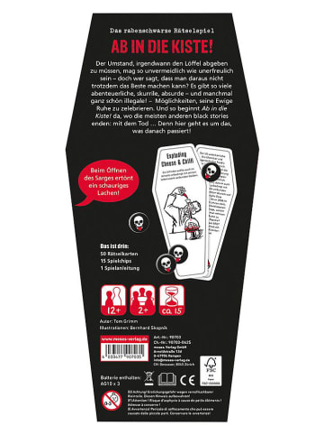 moses. Kartenspiel "black stories - Ab in die Kiste!" - ab 12 Jahren